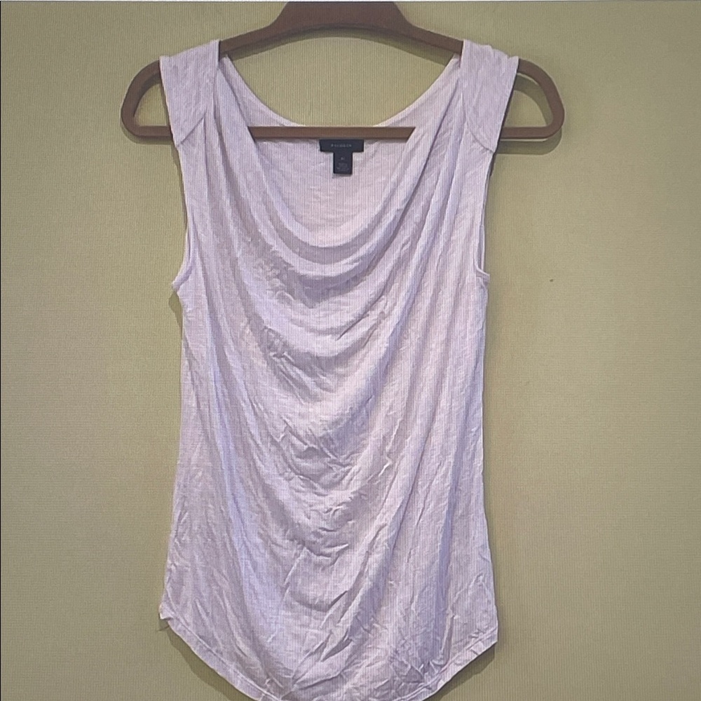 Free People Light Pink Draped Neck Tank